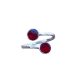 2147 Bypass Ring in Sterling Silver Ruby