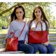17623 Mariah Convertible Tote Red Coffee 2