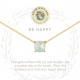 2354 Sea La Vie Happy GLD Necklace