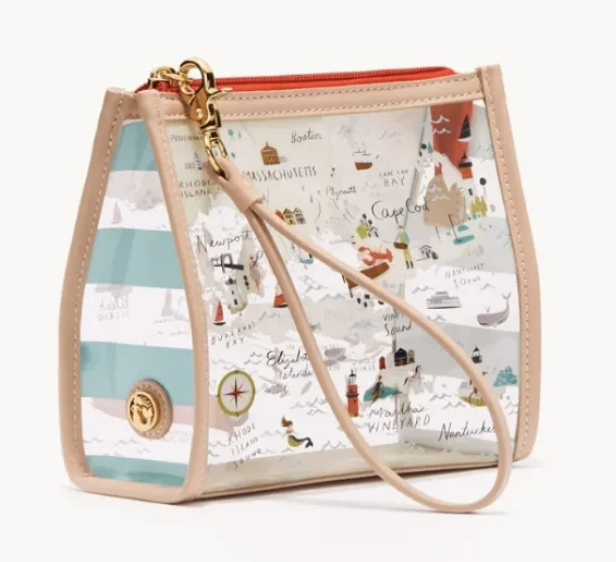 5558 Spartina Harbors Clear Wristlet