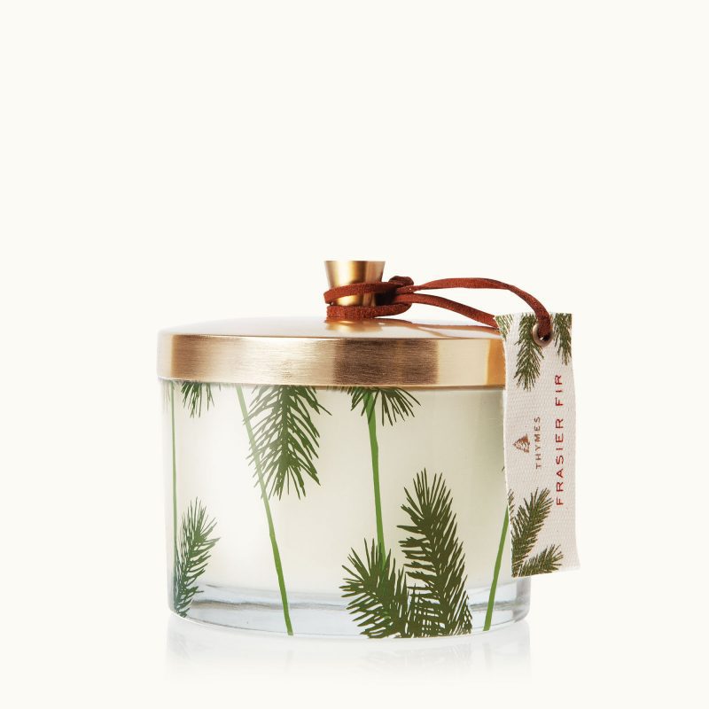 thymes frasier fir heritage pine needle 3 wick candle 0521538007