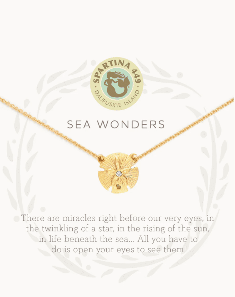 9865 Sea La Vie Sea Wonders Sand Dollar Gold Necklace