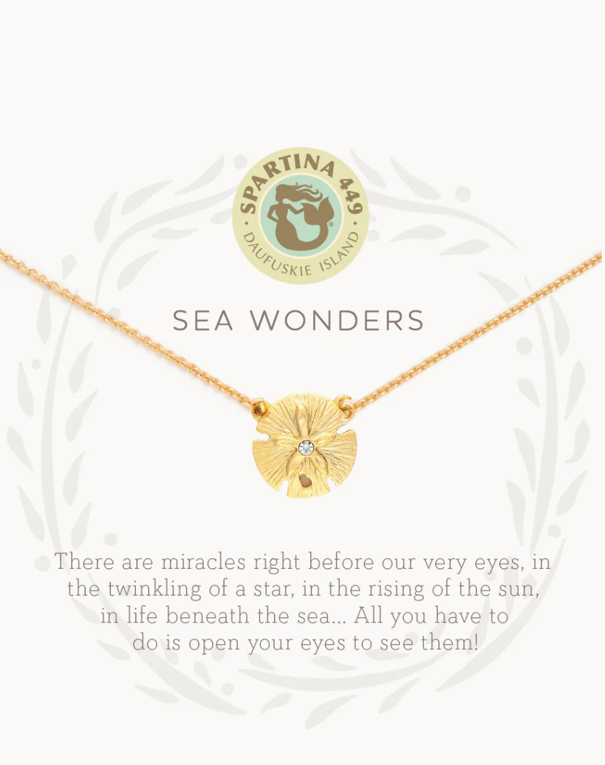 9865 Sea La Vie Sea Wonders Sand Dollar Gold Necklace